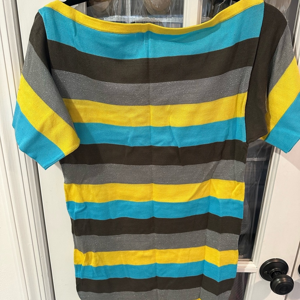 Missoni striped knit short sleeve sweater. NWT - Picture 4 of 4